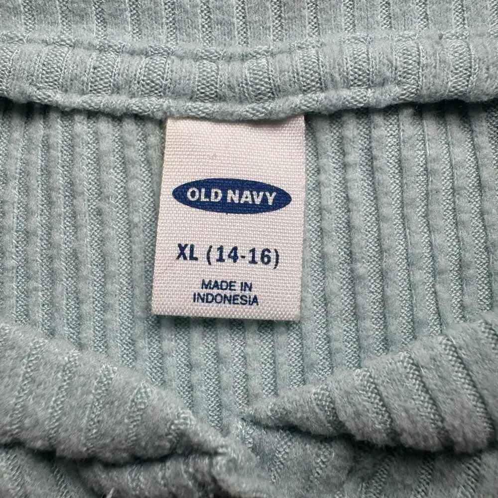 Old Navy girl’s cozy cinched-hem rib-knit top. Size XL‎ (14-16)